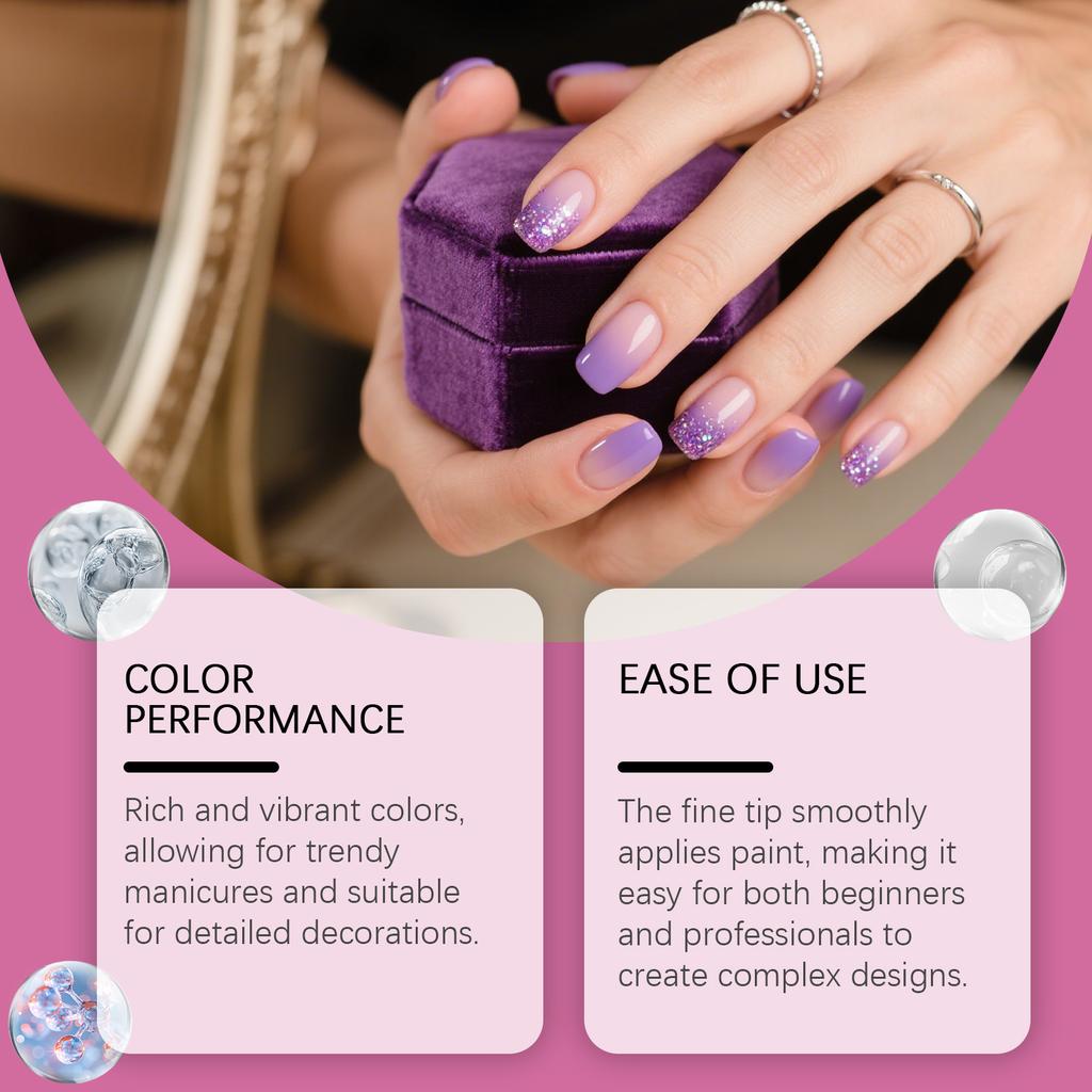 Художественная ручка отличается яркими цветами, проста в обращении, подходит для DIY в различных случаях, устойчива к повреждениям, воде и выцветанию.5 мл