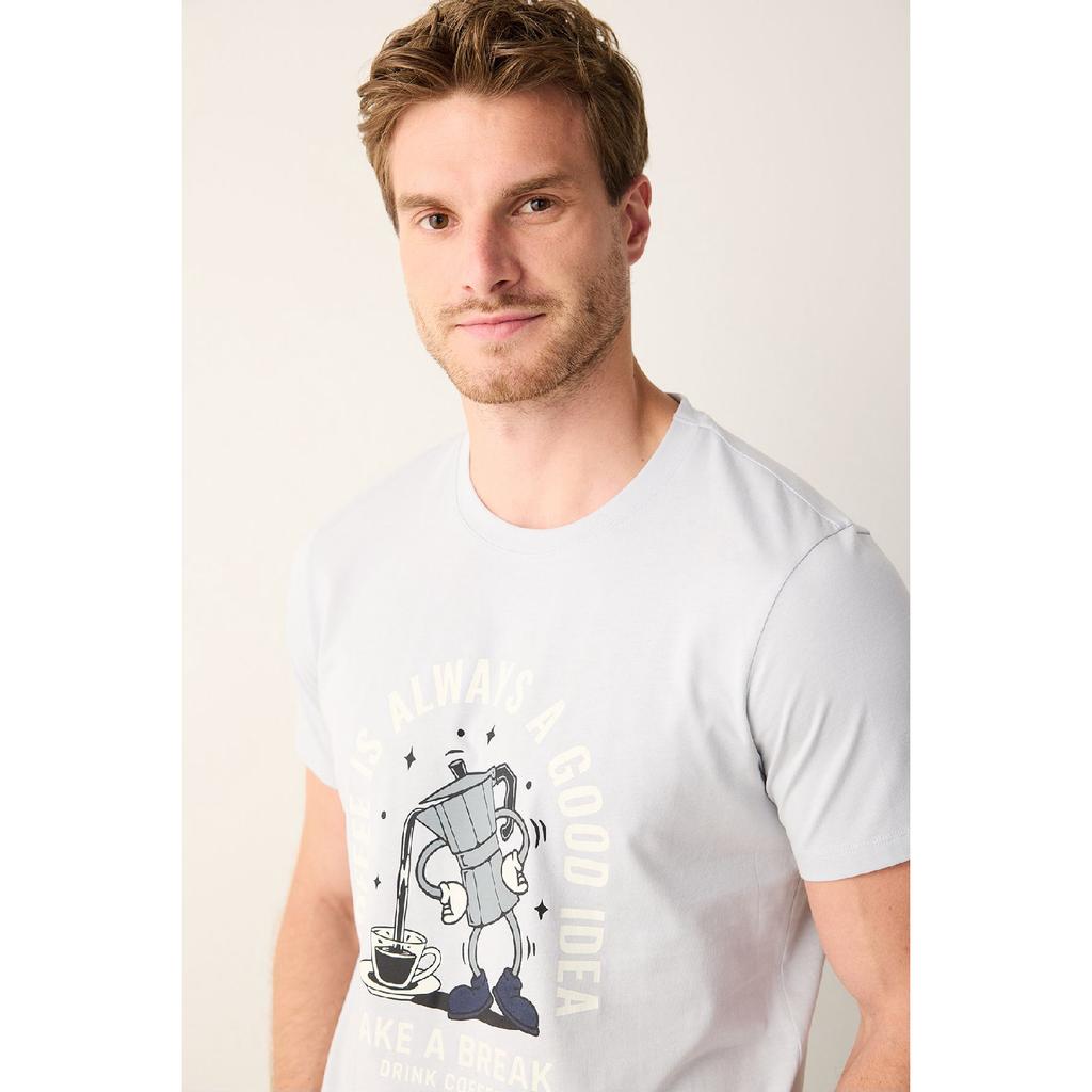 Пижамный комплект из разноцветных брюк кофейного цвета