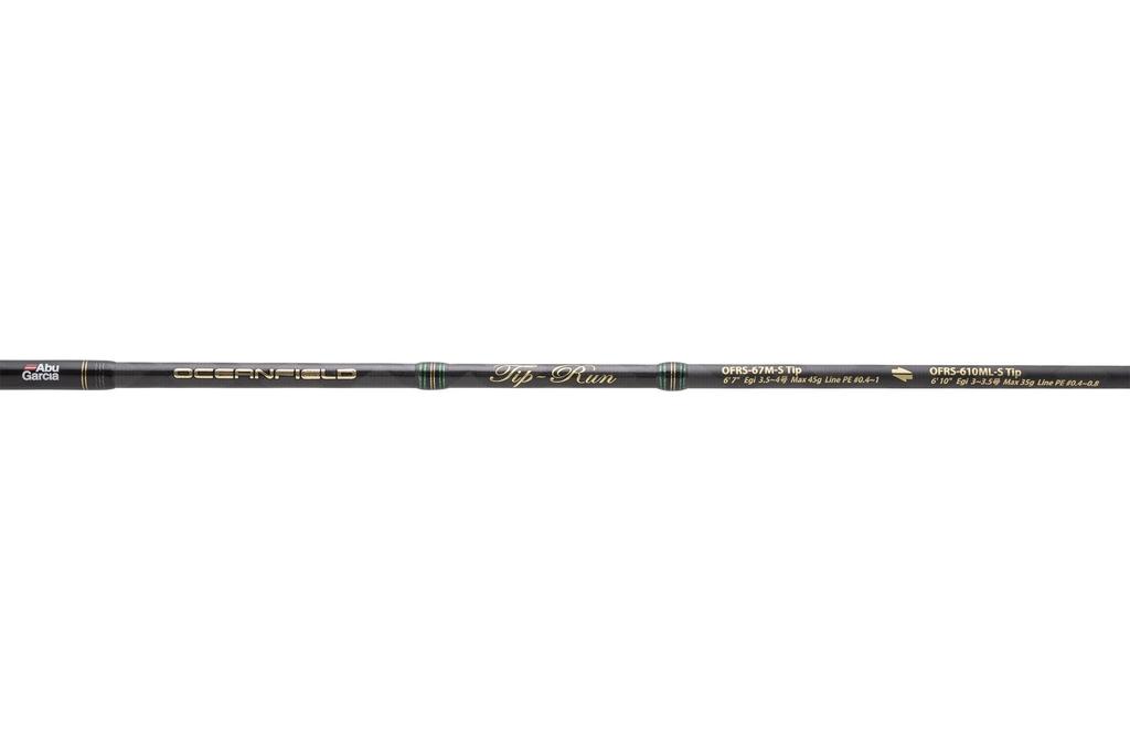Abu Garcia Tip Run Egging Rod Ocean Field OFRS-67M610ML-Stip. Hitotsu Tenya Hitotsu Sutte Boat Aging со сменным наконечником Spinning 2 шт.