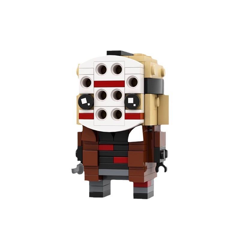 Building Block Compatible 84775 Mask Jason Magic, American Drama, Hockey, Square Head Boy, Build Toys