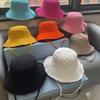 Solid Color Outdoor Sun Hat Wide Brim Bucket Hat Vintage Rough Edge Fisherman Hat Travel