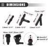 Motoforti Front Windshield Washer Nozzles Kit, Windshield Washer Hose, for Ford Edge 2007-2011, with 3pcs Connectors, Plastic, Rubber, 8S4Z17603AA,