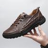 Мужские повседневные кожаные туфли с крокодиловым узором, мужские кроссовки в винтажном стиле, спортивная обувь для активного отдыха, обувь ручной работы со шнуровкой, походная обувь