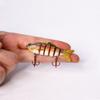 Deep Diving 6 Segment Fishing Lures 6cm 4.5g Plastic Hard Crank Mini Bionic Bait