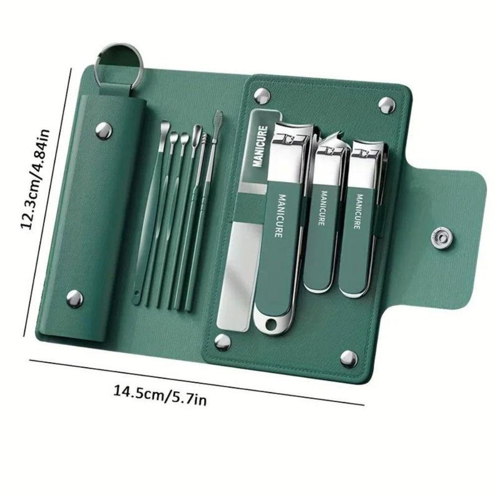 Набор портативных кусачек для ногтей из нержавеющей стали, маникюрные инструменты, удобные инструменты для обрезки ногтей
