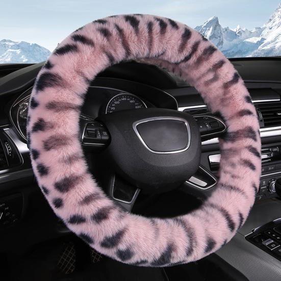 Чехол на руль автомобиля мягкий пушистый теплый чехол на руль зимний плюш авто аксессуары