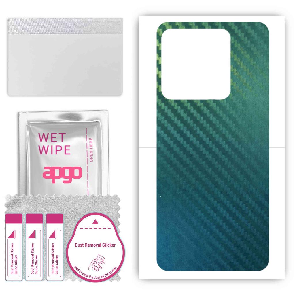 apgo Защитная наклейка на заднюю панель, совместимая с Infinix Smart 7 HD, пленка для обертывания, фольга, винил - Pattern Carbon Chameleon CAKA1