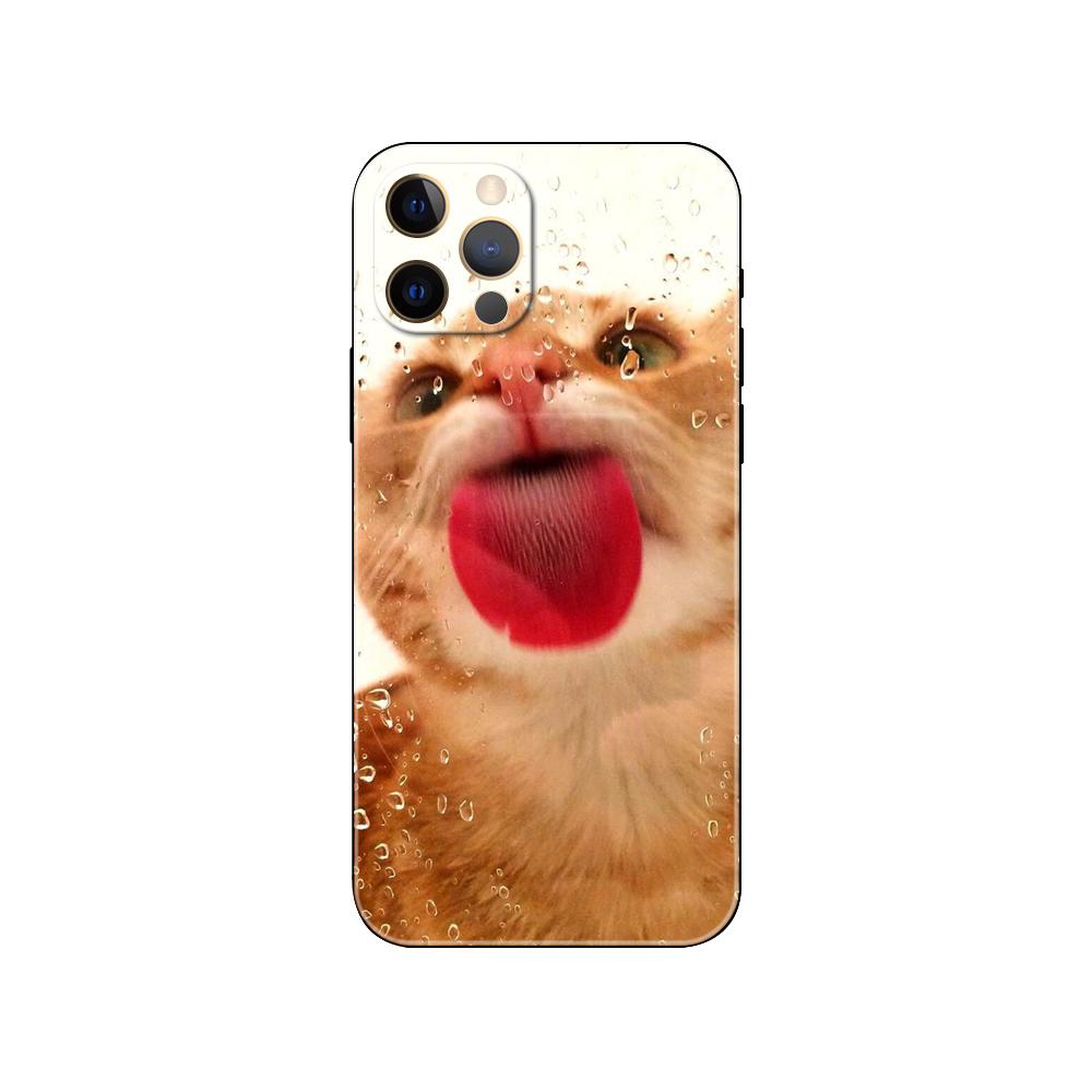 Чехол для телефона с милым рисунком кота для iPhone Xiaomi Mi Samsung Galaxy Redmi Note AS 11 12 13 14 15 22 23 24 5G Pro Plus Max Fe Ultra