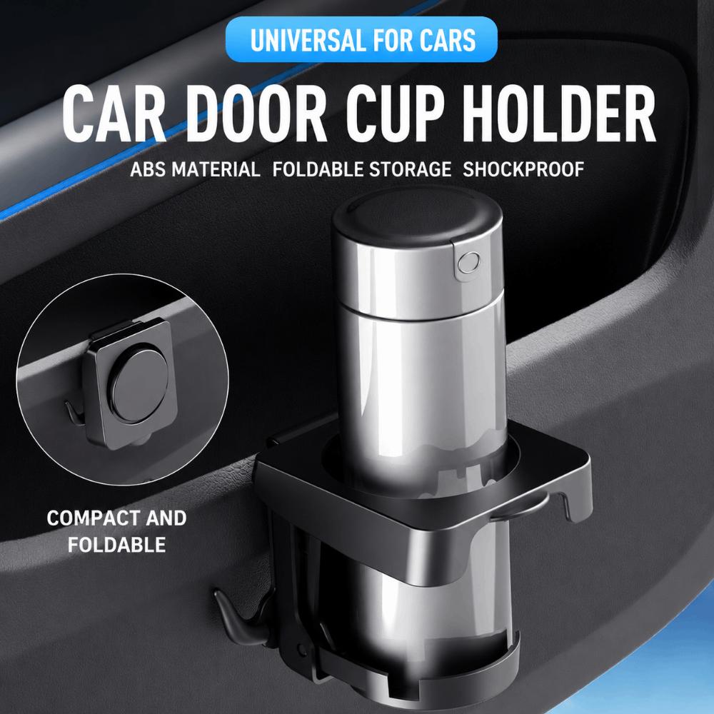 Foldable Foldable Cup Holder Anti Vibration Car Drink Holder Durable Car Storage Hook Road Trips