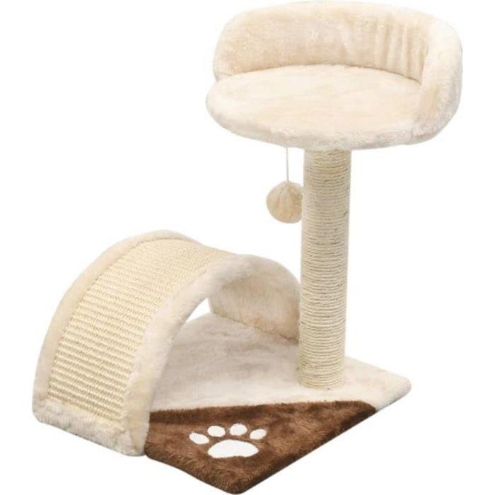 VidaXL Cat Tree with Sisal Scratching Post 40 Cm Beige and Brown