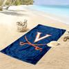 Virginia Cavaliers Print Beach Towel, Large Soft Quick Dry Towel for Beach Camping Swimming