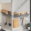 No-drilling Kitchen Rack Wall-mounted Spatula Spoon Rack Multi-functional Seasoning Supplies Storage Rack Shovel Storage Shelf