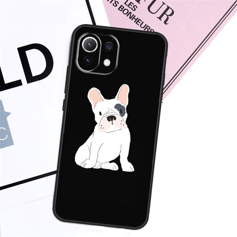 Чехол для телефона Xiaomi 13T Pro 13 14 Ultra 12T 11T 12 Lite POCO X6 Pro X3 X4 X5 F3 M5s M6 F5 с рисунком французского бульдога