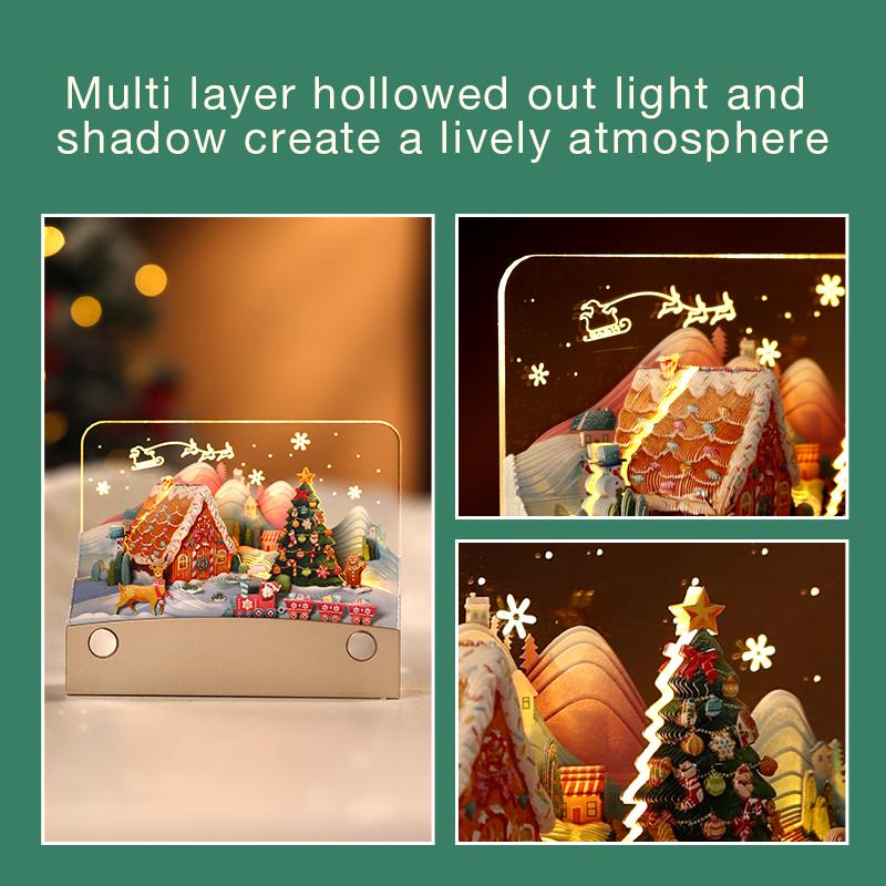 Customizable 3D Loose Leaf Memo Pad with Paper-Cut Art Souvenirs Unique Gift for Festival Office Home