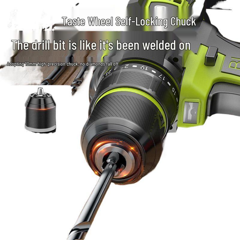 Высокомощный бесщеточный литиевый набор ручной дрели с ящиком для инструментов