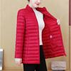 Women's Winter Thickened Waisted Standing Collar Plus Size Warm Jacket Loose Windproof Warm Top