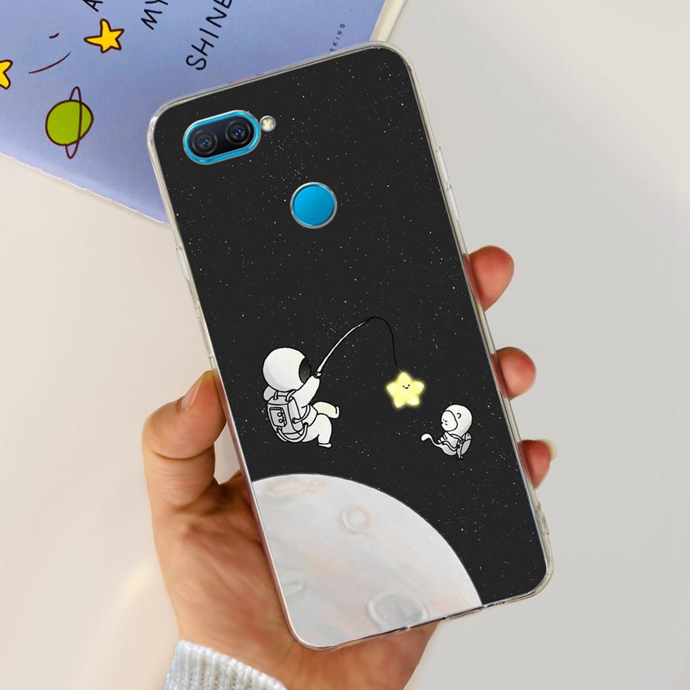 Case For Oppo A12 6.22" Cute Cartoon Dinosaur TPU Soft Silicone Clear Cover For Oppo A12 A 12 CPH2083 Phone Case Funda Bumper