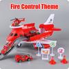 Big Assembled Engineering Airplane Cargo Car Play Set Multi-functional Educational Model Toy with 4 Pcs Small Alloy Toy Cars