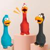 Скрипучие резиновые игрушки для собак, латексная жевательная игрушка для собак, животное-цыпленок, устойчивая к укусам, игрушка со звуком для щенков, товары для собак для маленьких, средних и крупных собак