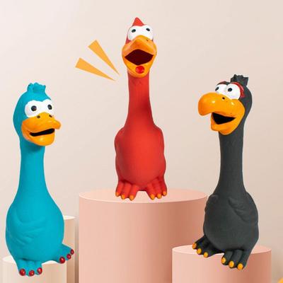 Новая Пищащая Собачья Игрушка Косточка Пищащий Мячик Звук Курицы Собачьи Игрушки Тренировка для Стачивания Зубов Игрушка для Питомца Товары для Животных Аксессуары для Собак