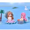 Cartoon Mermaid Figurines Colorful Miniature Figurine Little Mermaid Ornament  Aquarium Decoration