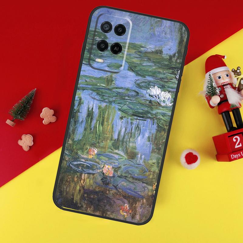 Крутой чехол Клод Моне для Oppo A80 A60 A40 A15 A16 A17 A57 A94 A74 A54 A76 A96 A18 A38 A58 A78 A98 A6 A5 Pro
