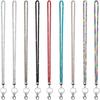 Glitter Bright Rhinestone Card Lanyard Lightweight Crystal Neck Strap  Office Card