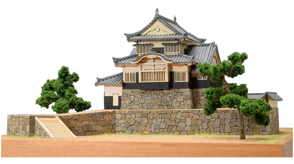 Woody Joe Bitchu Matsuyama Castle Wooden Model Assembly Kit 1/150