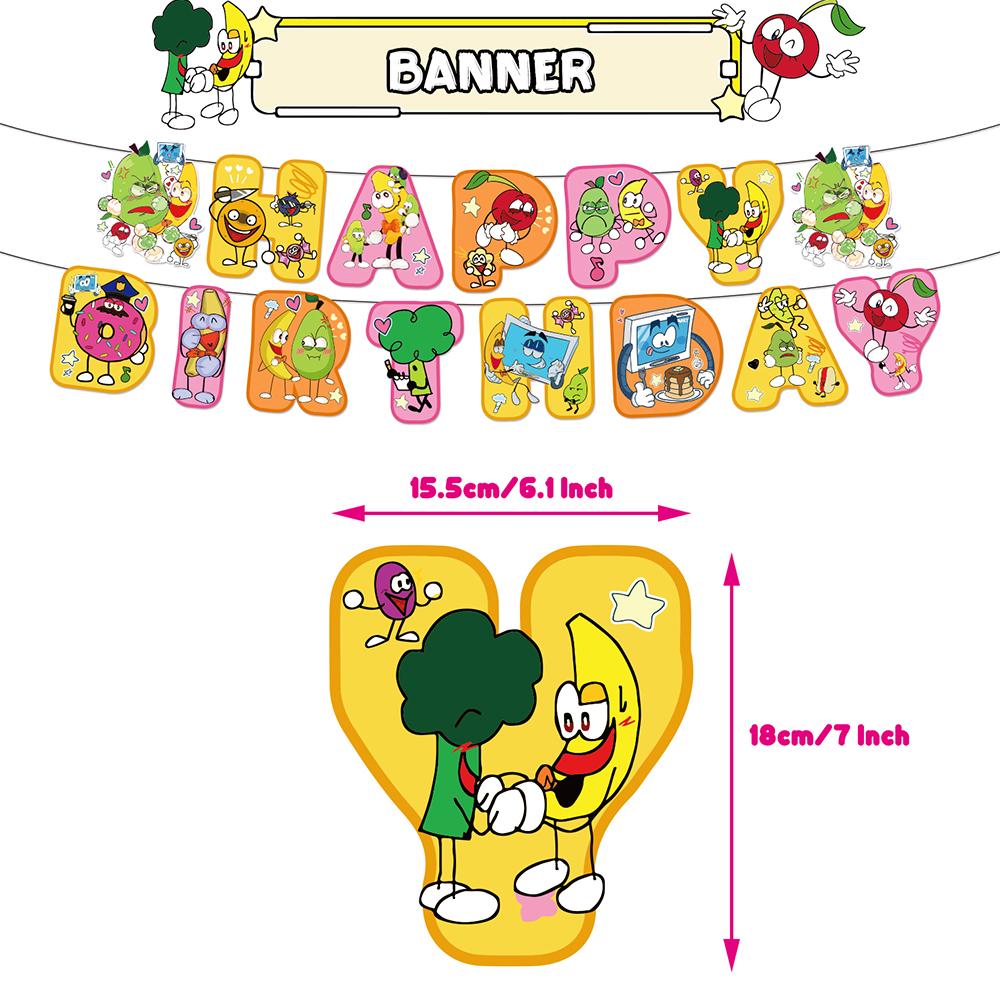 30pcs Shovelware Brain Game Party Decorations Include Cake Topper Banner Balloon