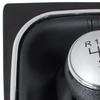 VW Golf V 03-08 SILVER + BLACK gear shift knob with CHROME frame 6 SPEED