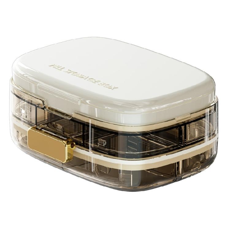 Практичный органайзер для лекарств на 10 ячеек с герметичной крышкой для дома и офиса, предотвращающий протечки и разливы.