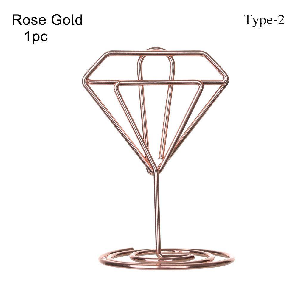 Настольное украшение в форме сердца, розовое золото, зажимы для фото, держатель номеров столов, зажимы для рассадочных карточек, подставка