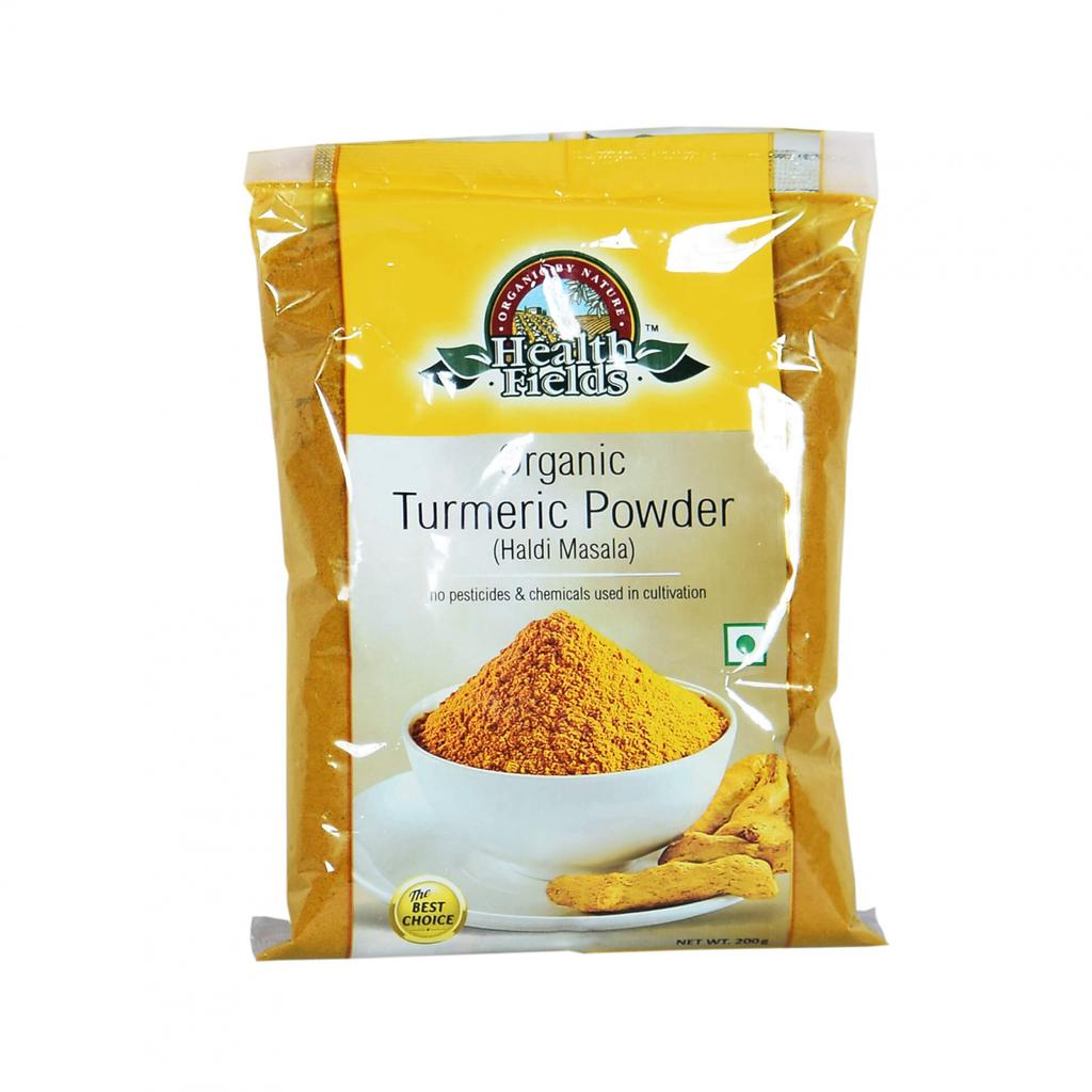 Молотая Куркума (200 г), Organic Turmeric Powder, Health Fields