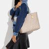 Coach Городская сумка-тоут Серия 33 Классическая защелка для пресбиопических глаз Сумка-тоут из ПВХ Сумка-тоут сумка для покупок портативная сумка через плечо большого размера женская цвет меловой белый