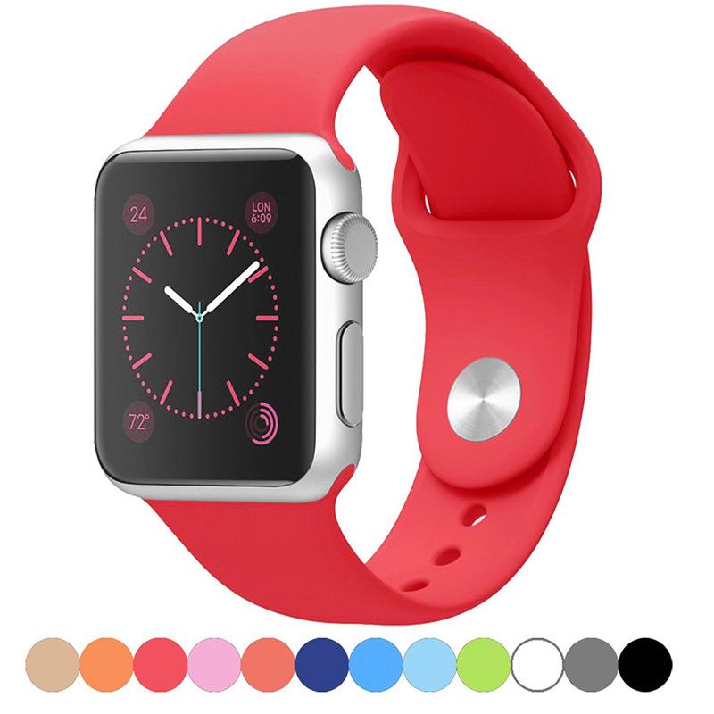 Силиконовый ремешок Apple для Apple Watch Series 1-9/SE, Классический спортивный ремешок
