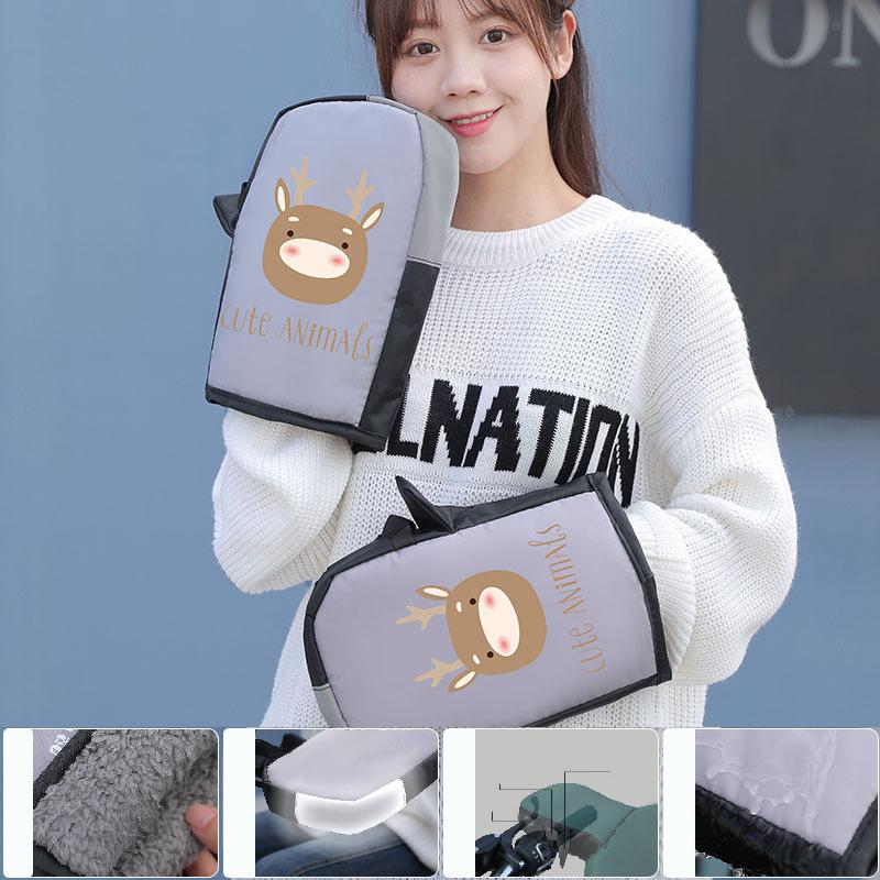 Motorcycle Scooter Handlebar Grip Gloves Muffs Winter Cycling Waterproof Windproof Bikecycle Handlebar Gloves Moto Accessories