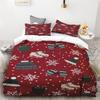 Duvet Cover Christmas Snowflakes Black Background Three Piece Collection One Quilt Cover Two Pillowcases Single Double Queen King