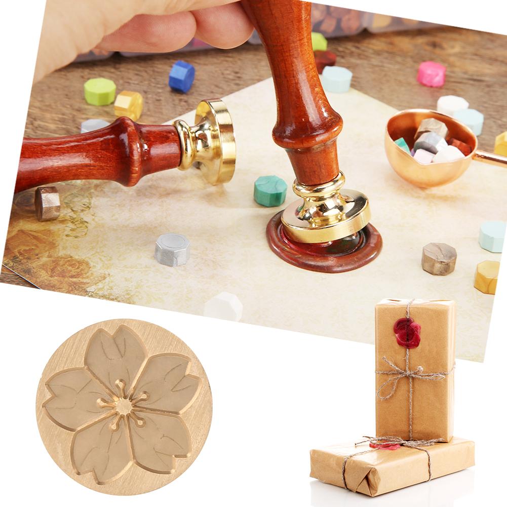 Деревянная ручка сургуч печать античный растительный узор сургуч штамп DIY ремесло инструмент