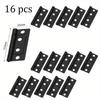 16pcs Door Hinges Heavy Duty Bifold Butt Cabinet with Mounting Screws for Windows Cupboard Etc Furniture Hinge