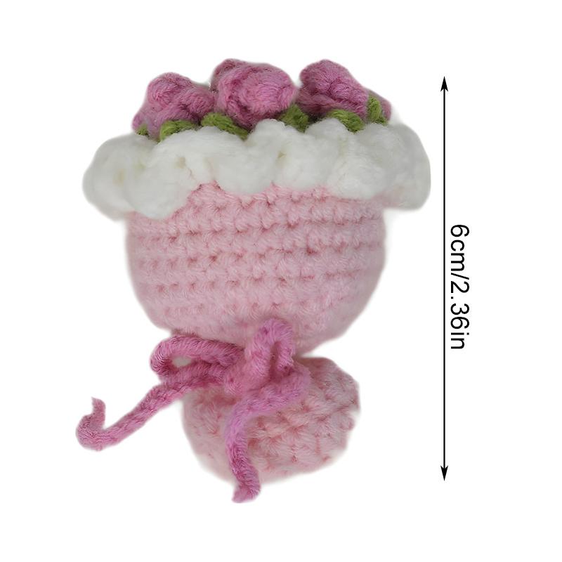 Брелок Аксессуары Кукольные Аксессуары Подвеска Вязаная Роза Подсолнух Мини Ручной Цветок