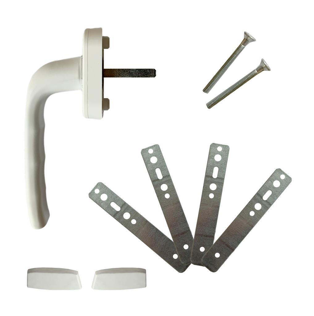 PVC window white 50x60 LEFT 500x600 mm tilt and turn, double-glazed