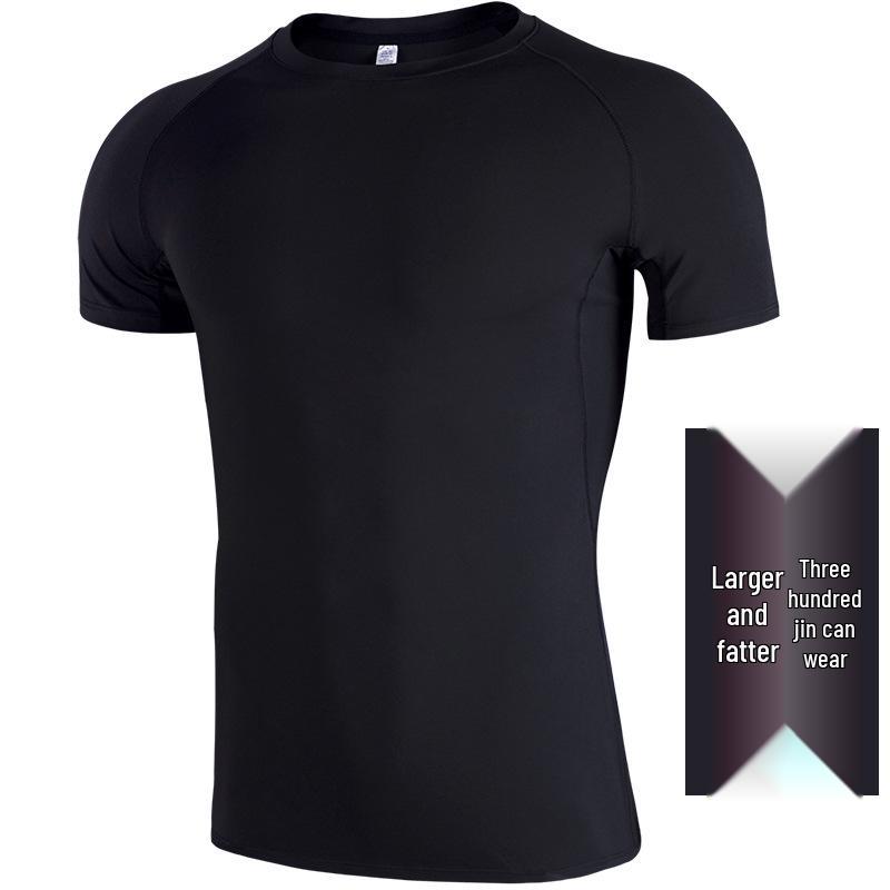 Мужская футболка большого размера быстросохнущая: Спортивная одежда с коротким рукавом 5X-6X для лета