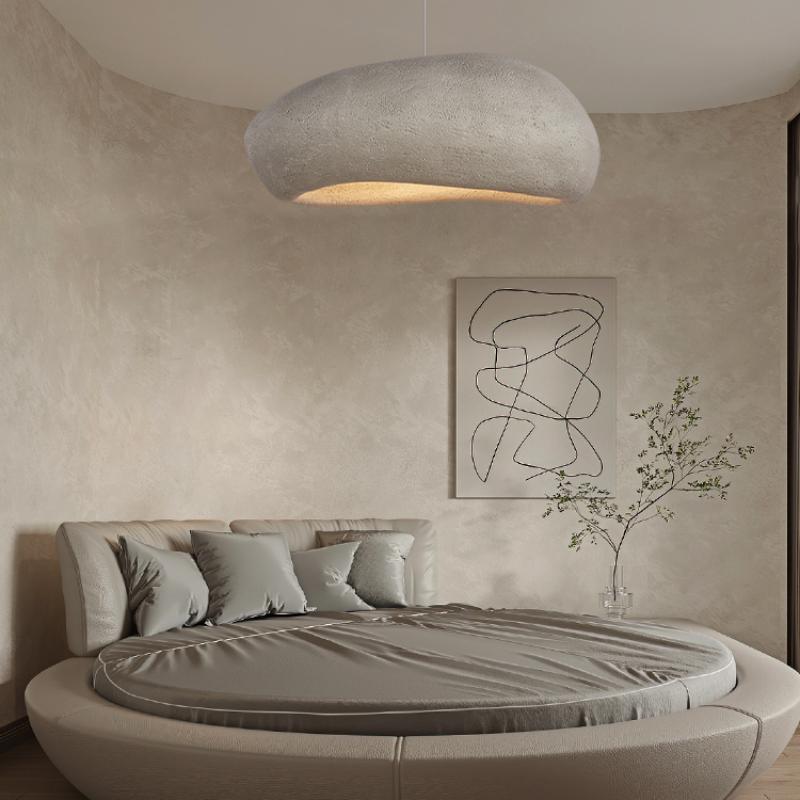 Restaurant Dinning Island Coffee Shop Bar Children's Room Rock Wabi Sabi Personality Handmade Polystyrene Indoor Pendant Lamp