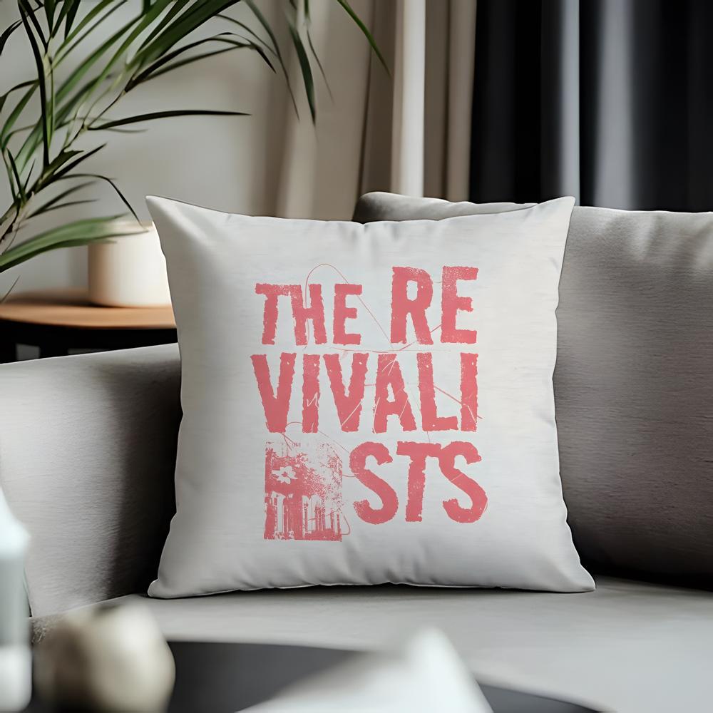 Fashion RRevivalistsable Cushion Cover Antidustmite Pillowcase Invisible Zipper Silky Short Plush Sofa Cushion Cover