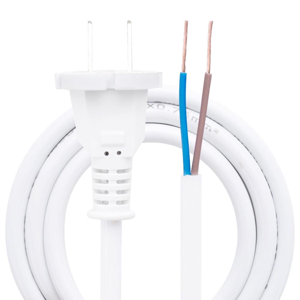2-Core Pure Copper Eco-friendly AC Power Cord with 2-Pin Plug China Standard Brand From Guangdong for Household Use