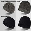 Night-time Reflective Knitted Beanie Winter Outdoor Sports Reflective Hat Running Cap Personalised Safety Beanie Baseball Cap