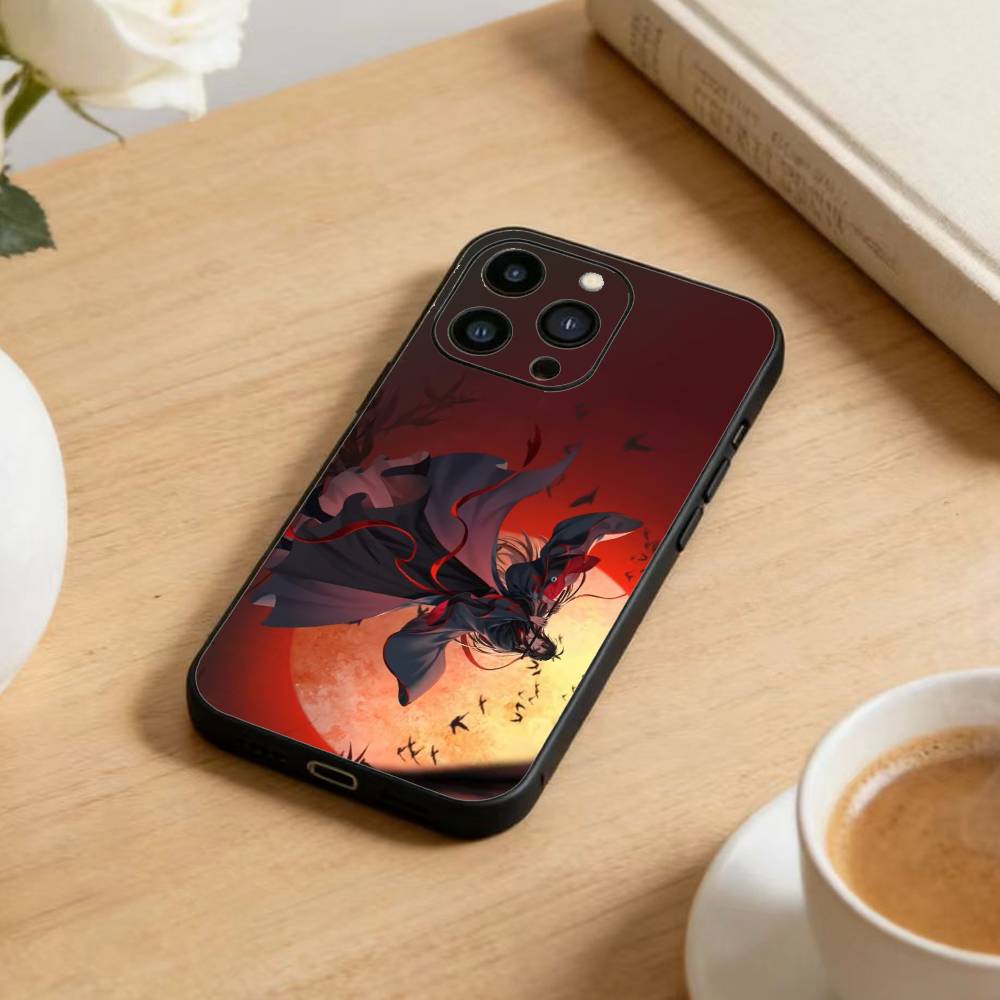 Чехол для телефона 'Грандмастер Демоническая Культивация' для iPhone 17, 16, 15, 14, 13, 12 Plus, Max, Мягкий Силиконовый Черный Чехол