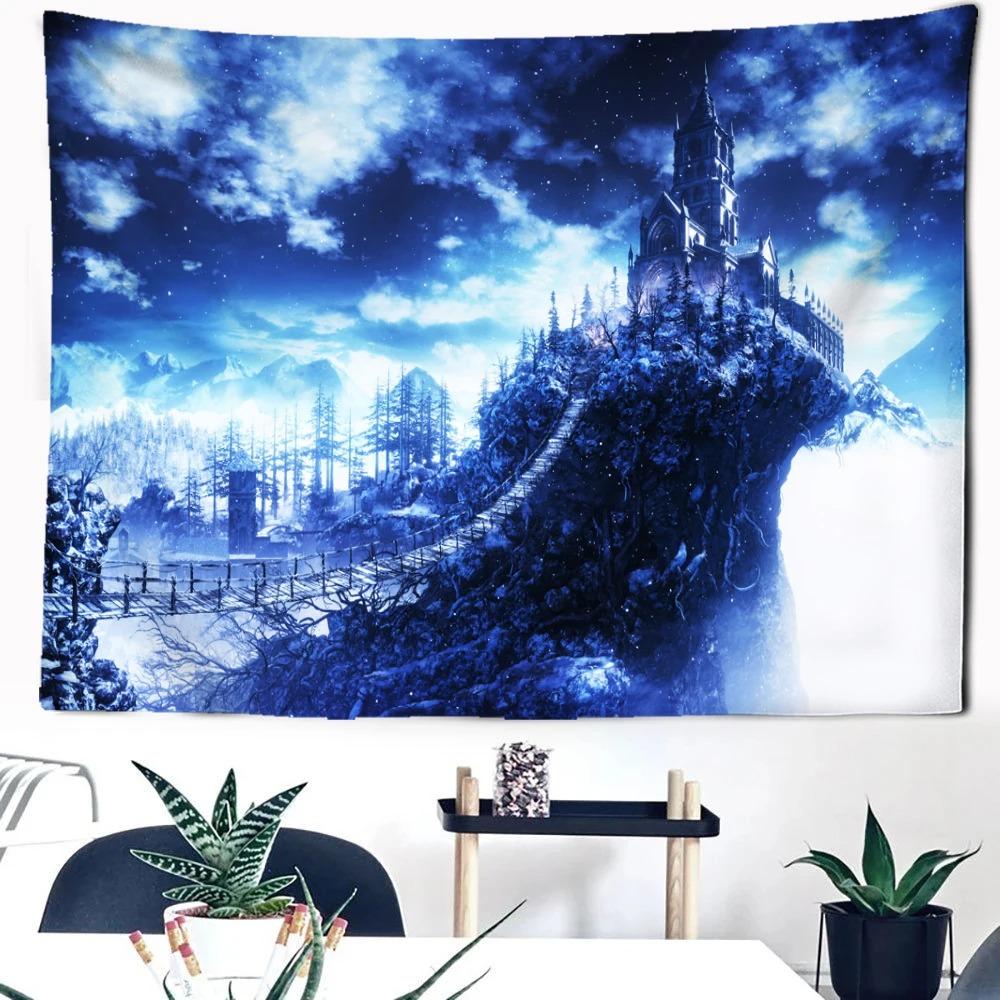 Волшебный лесной домик на дереве Замок Узор Модный домашний декор Гобелен Гостиная Спальня Гобелен