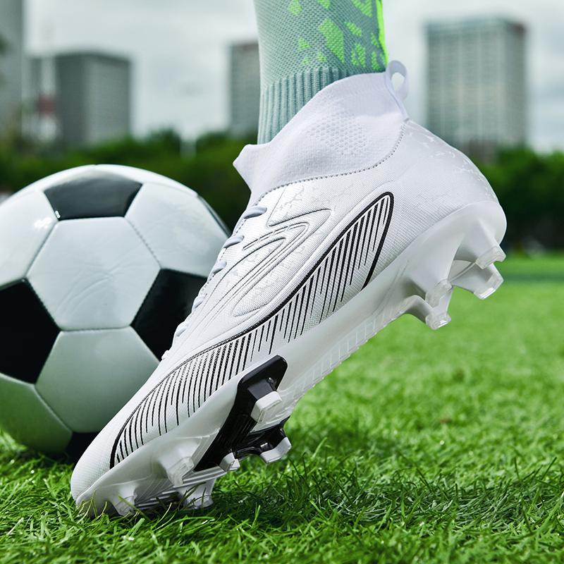 Модные мужские футбольные бутсы FG/TF Turf Soccer Cleats тренировочная обувь модный дизайн высококачественные уличные кроссовки высокие футбольные бутсы 45