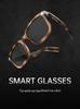 G01 Transparent AI Translation Smart Glasses with Bluetooth Music Capability.